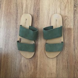 St. Agni Keiko Double Strap Suede Sandal